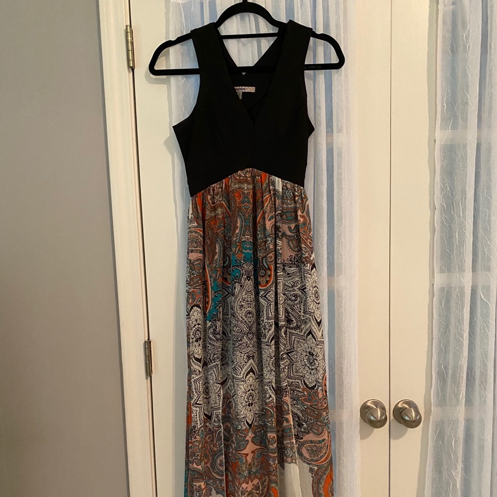 Print maxi dress